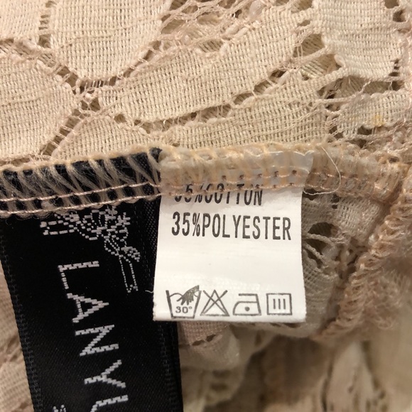 ✨Host Pick! Exquisite lace crochet cardigan with mesh peplum and ties in cotton - Picture 10 of 12